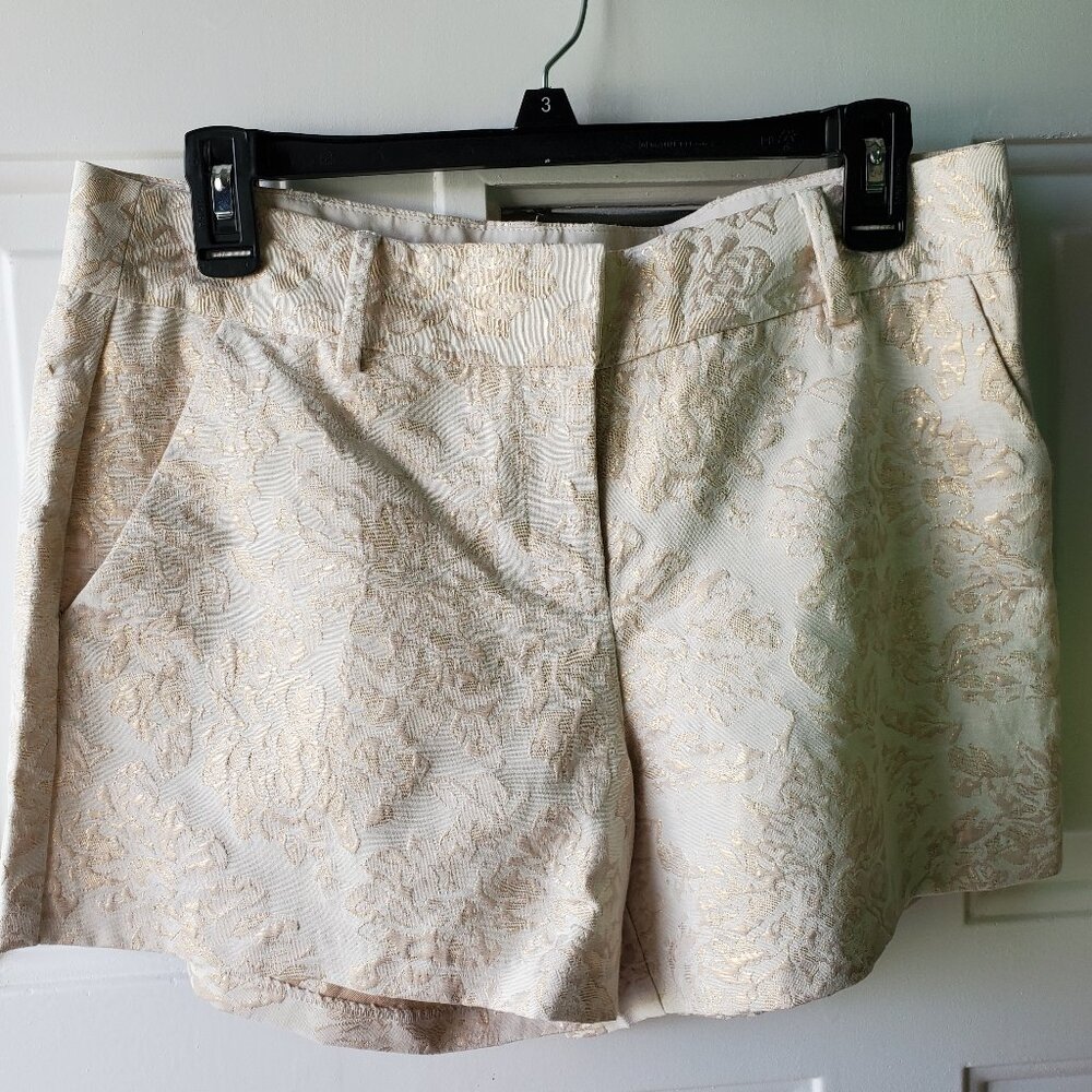 LC Lauren Conrad Tan and Gold shorts - Size 10 (medium) - Slightly Used